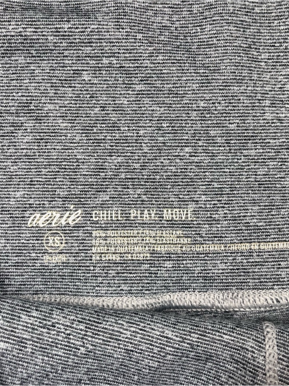 aerie Heather Grey High-Waist Capri Leggings with Ankle Keyhole - Picture 6 of 6